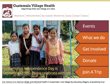 Tablet Screenshot of guatemalavillagehealth.org